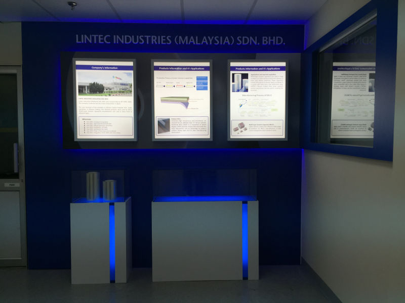 Lighted Poster and Lighted Display Counter
